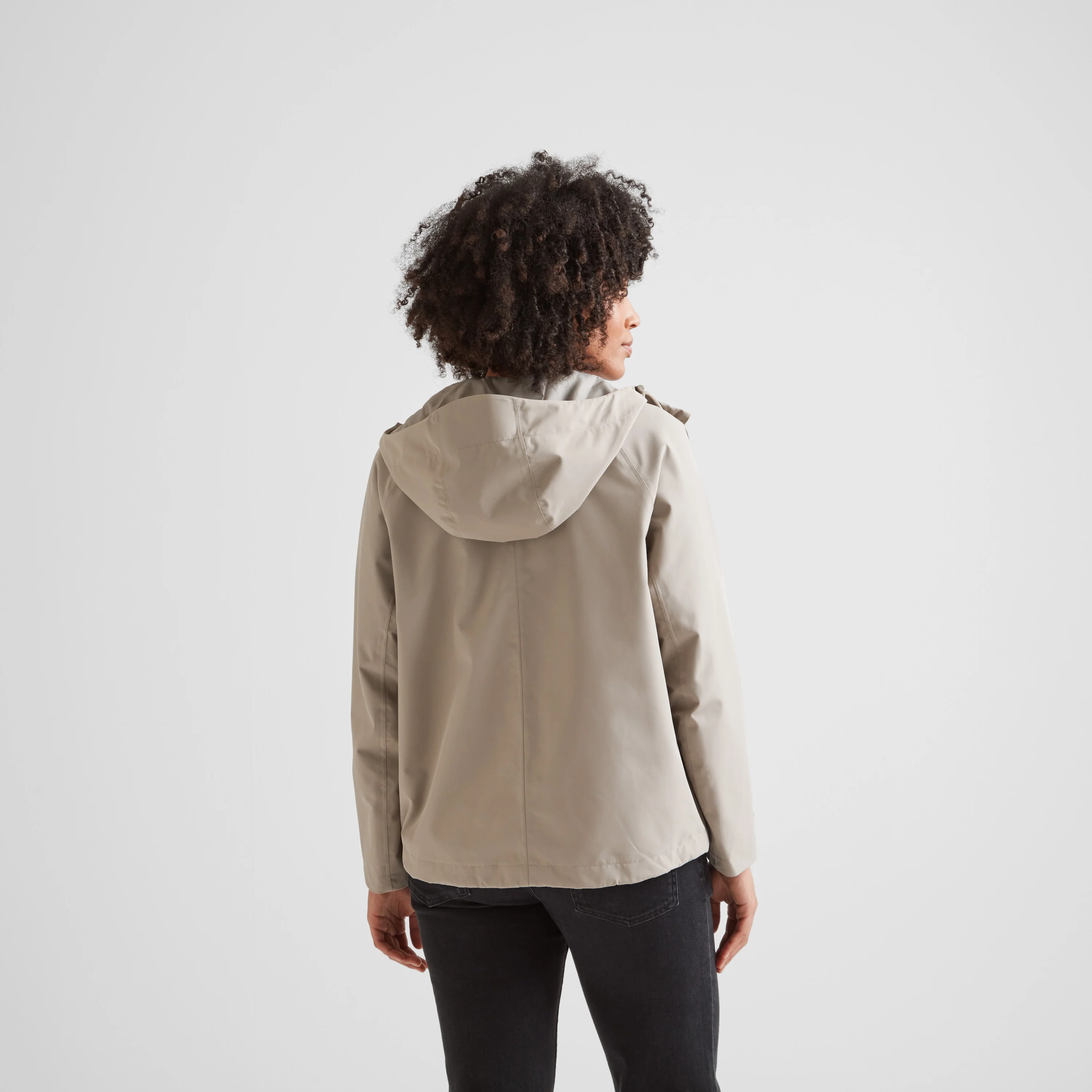 Vena Womens Waterproof Jacket - Dark Taupe - Image 3