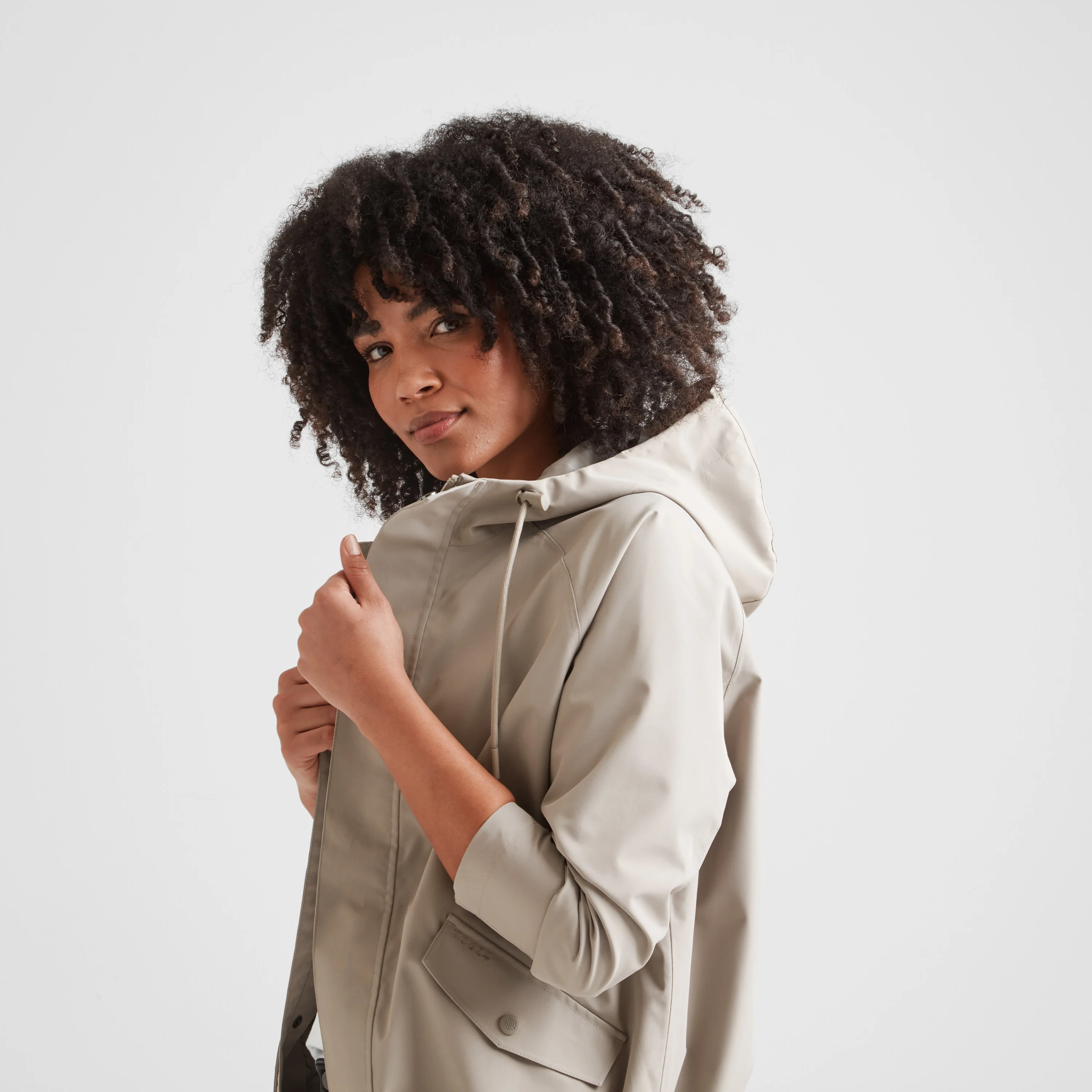 Vena Womens Waterproof Jacket - Dark Taupe - Image 5