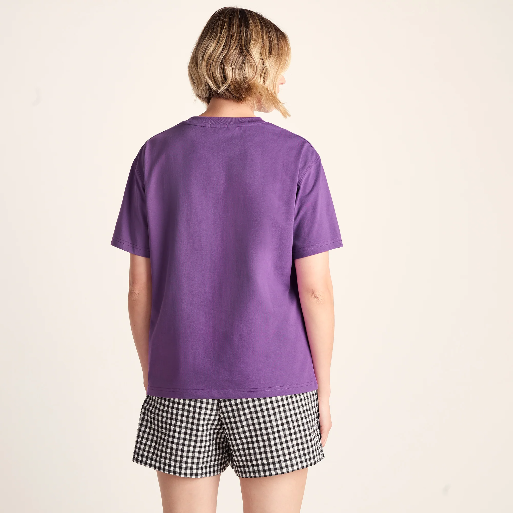 Wave Womens Premium Supersoft Relaxed Fit T-Shirt - Dark Orchid - Image 3