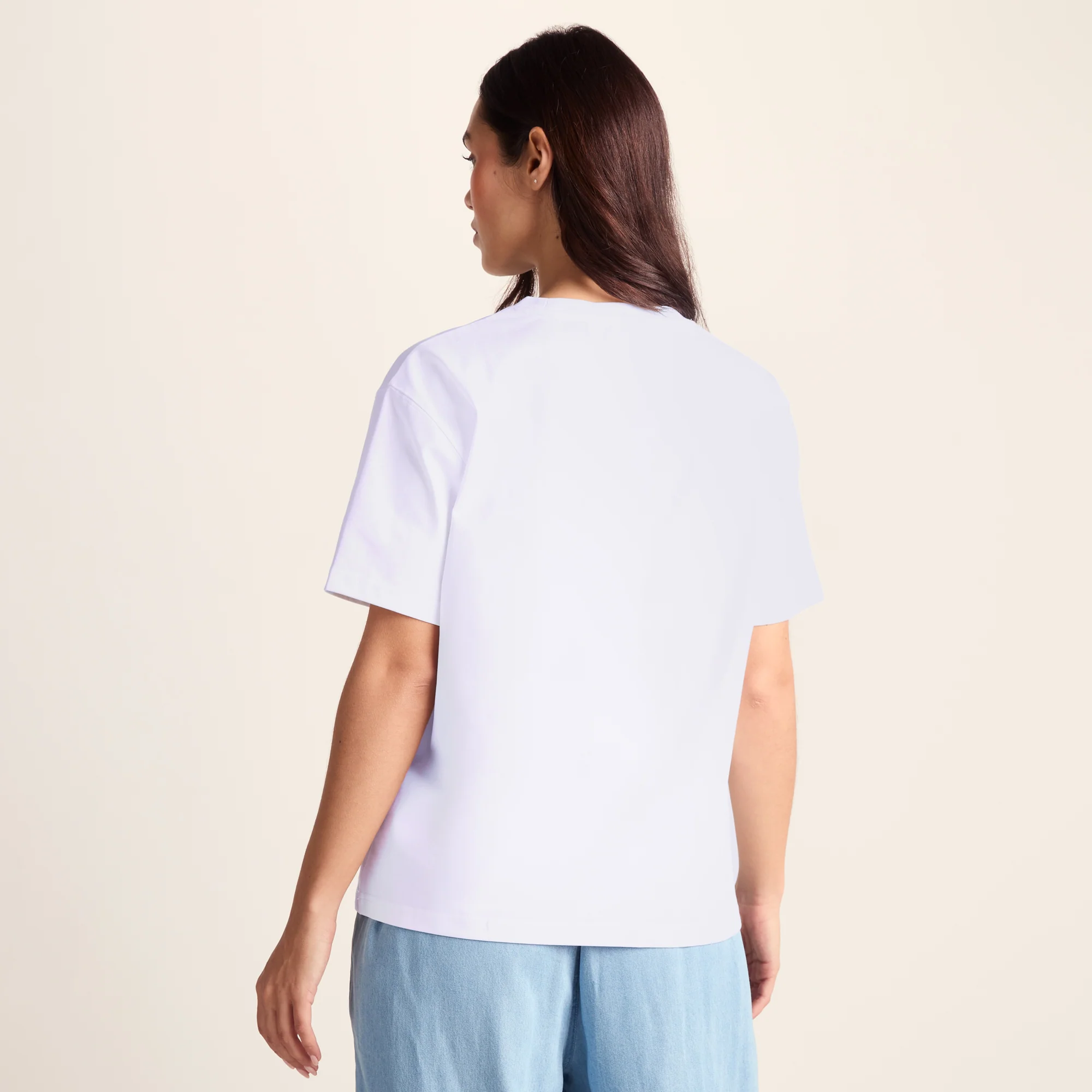 Wave Womens Premium Supersoft Relaxed Fit T-Shirt - Optic White - Image 3