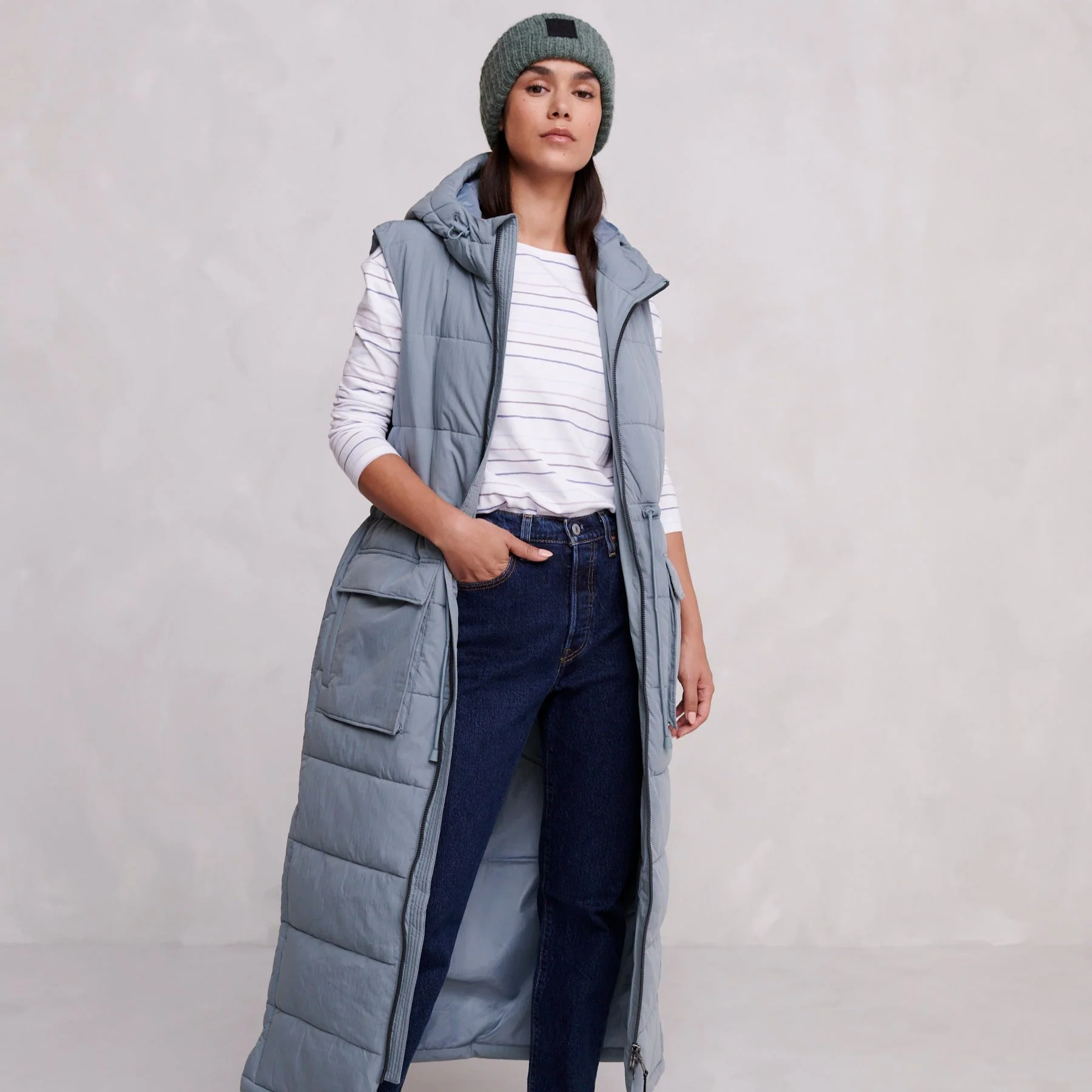 Welham Womens Gilet - Mist Grey - Image 10
