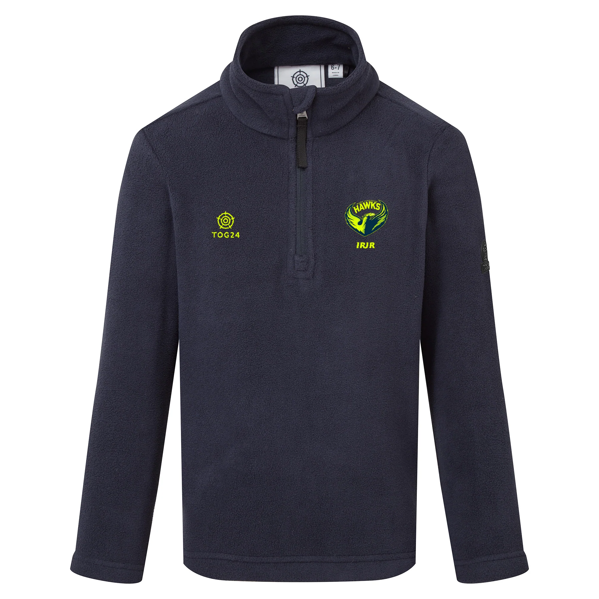 West Yorkshire Hawks Kids - Toffolo Zipneck Fleece Navy