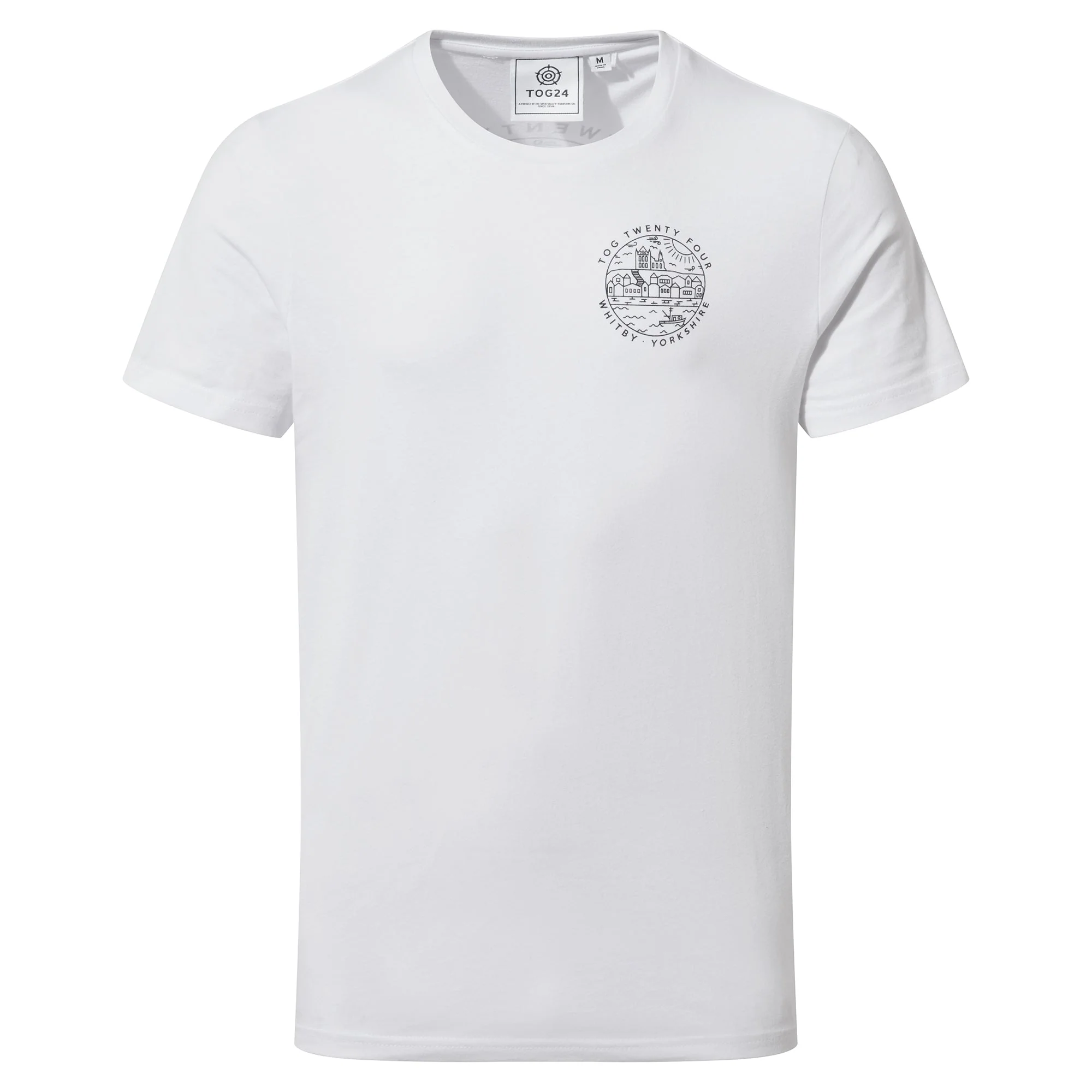 Whitby Mens 100% Cotton Supersoft T-Shirt - White - Image 5