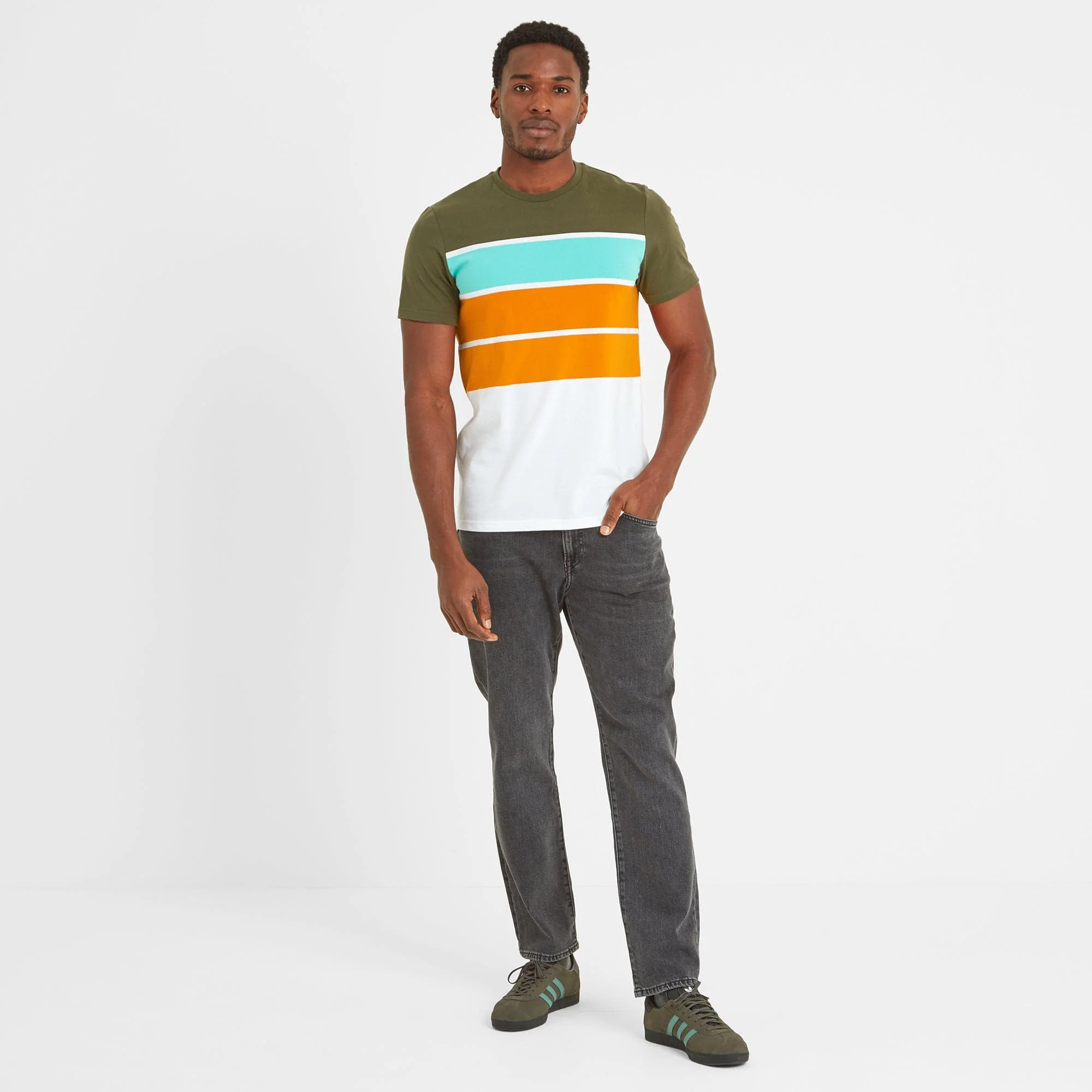 Whitwick Mens T-Shirt - Khaki - Image 5