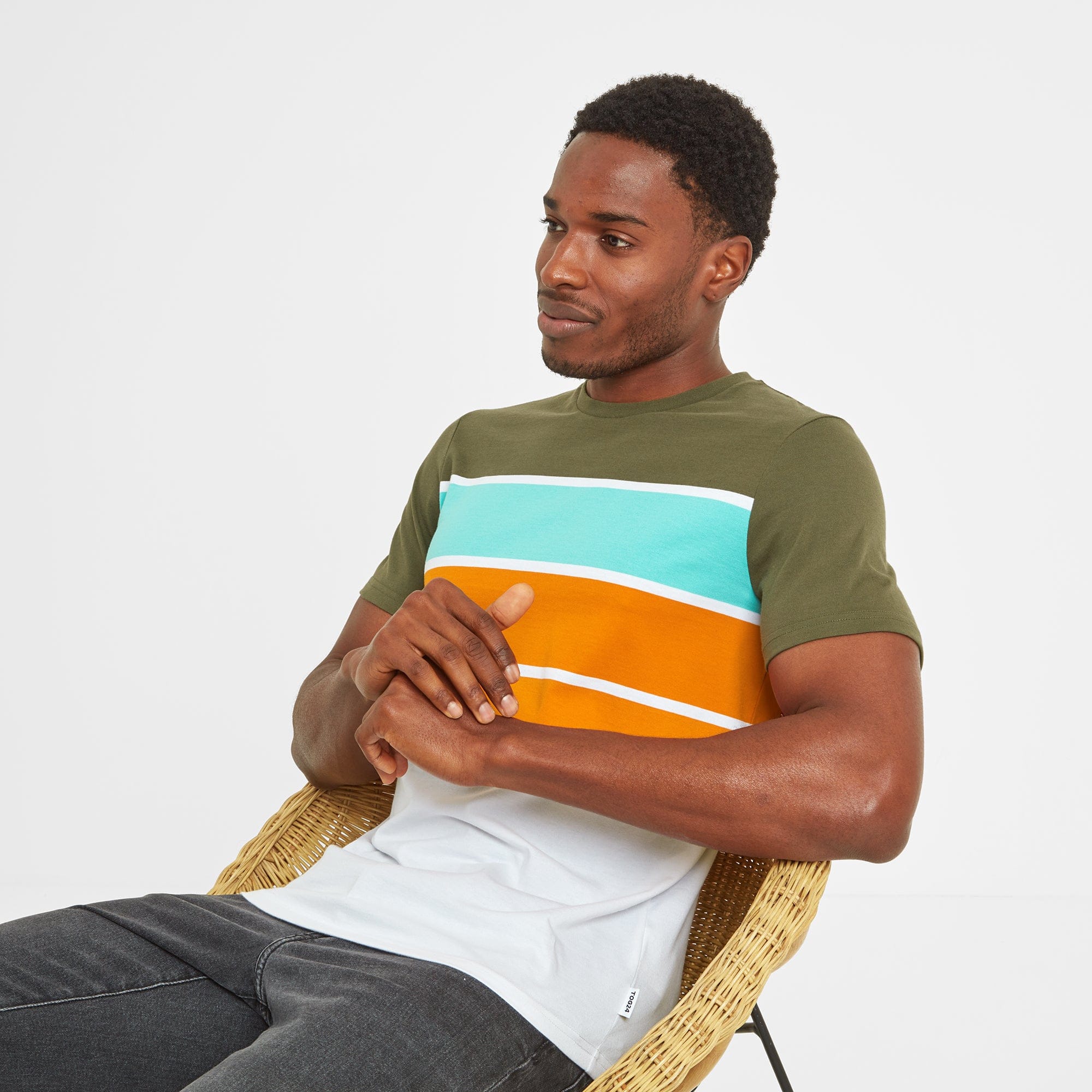 Whitwick Mens T-Shirt - Khaki - Image 7