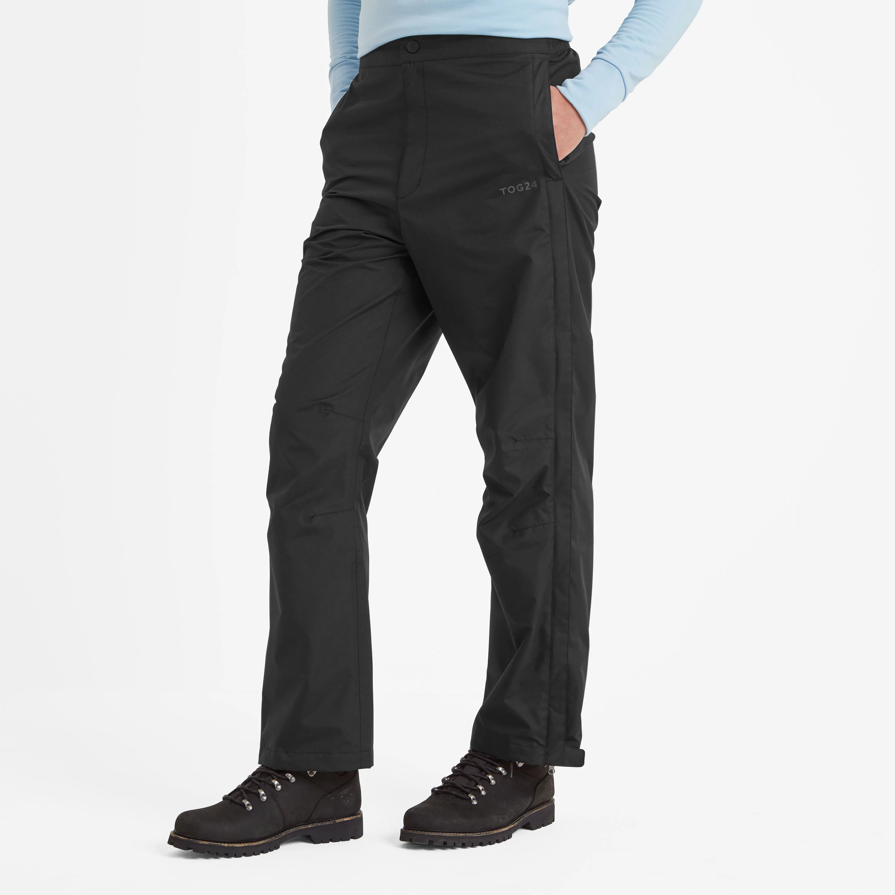 Wigton Womens Waterproof Trousers Short - Black - Image 2