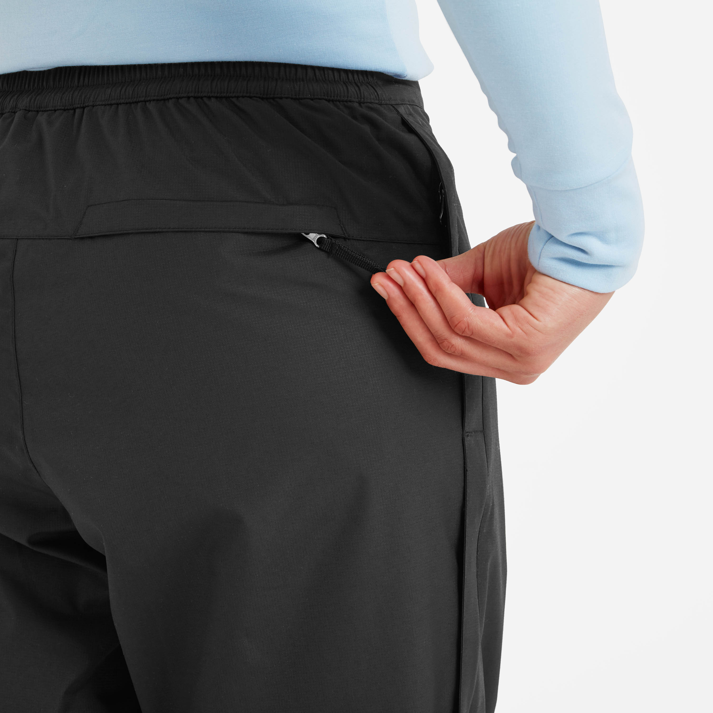 Wigton Womens Waterproof Trousers Short - Black - Image 4