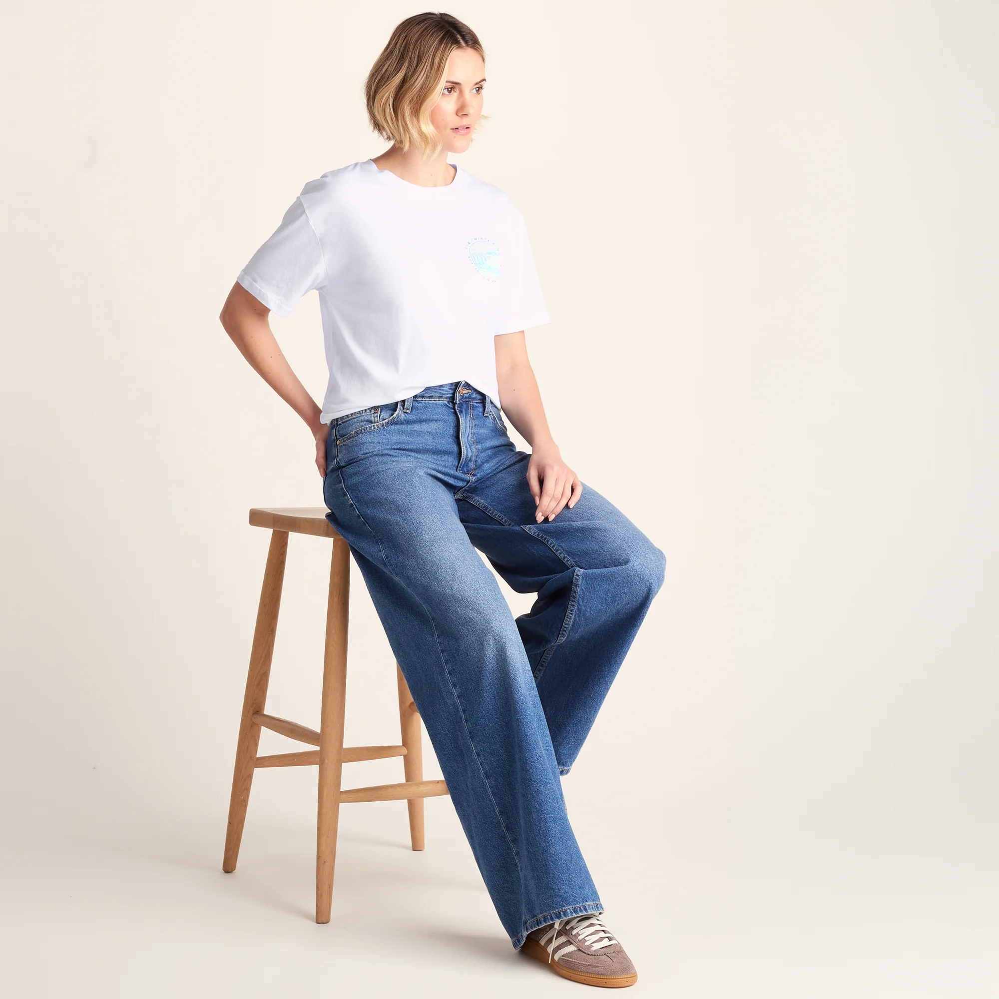 Yorkshire Womens 100% Cotton Supersoft Relaxed Fit T-Shirt - Optic White - Image 4
