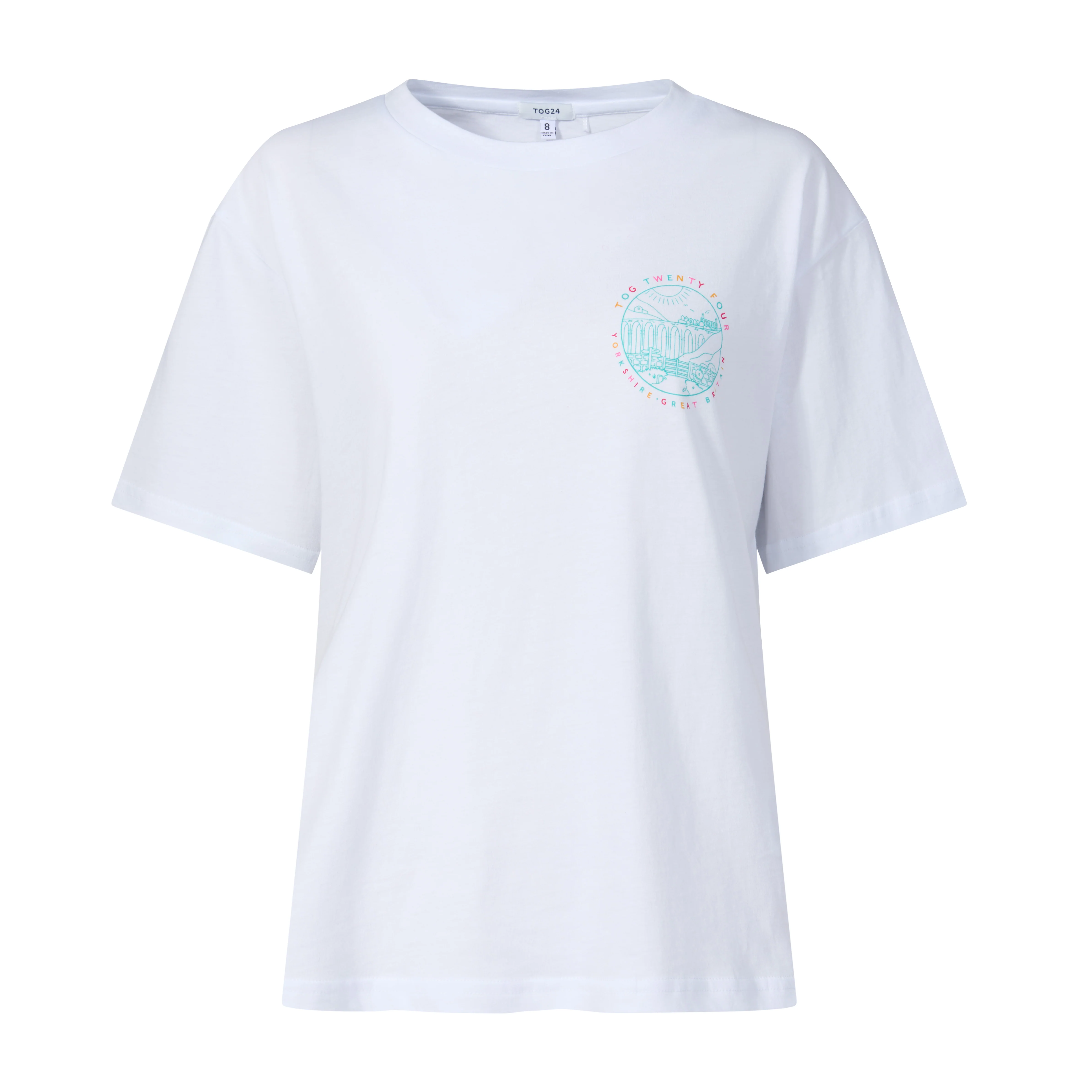 Yorkshire Womens 100% Cotton Supersoft Relaxed Fit T-Shirt - Optic White - Image 6
