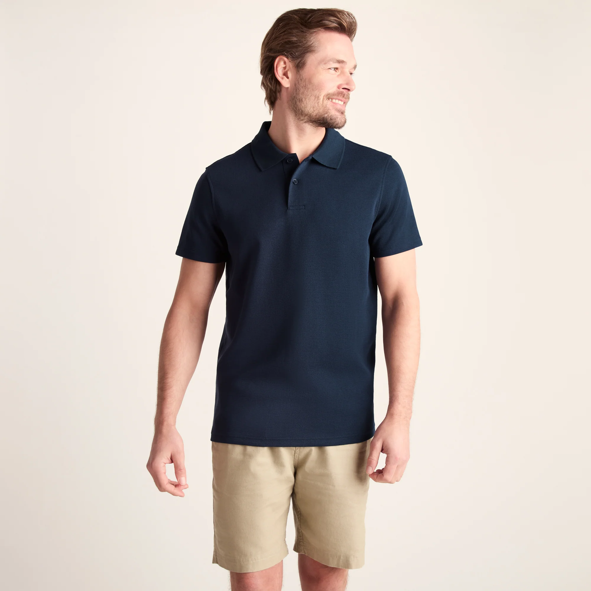 Zaden Mens Polo Shirt - Dark Indigo