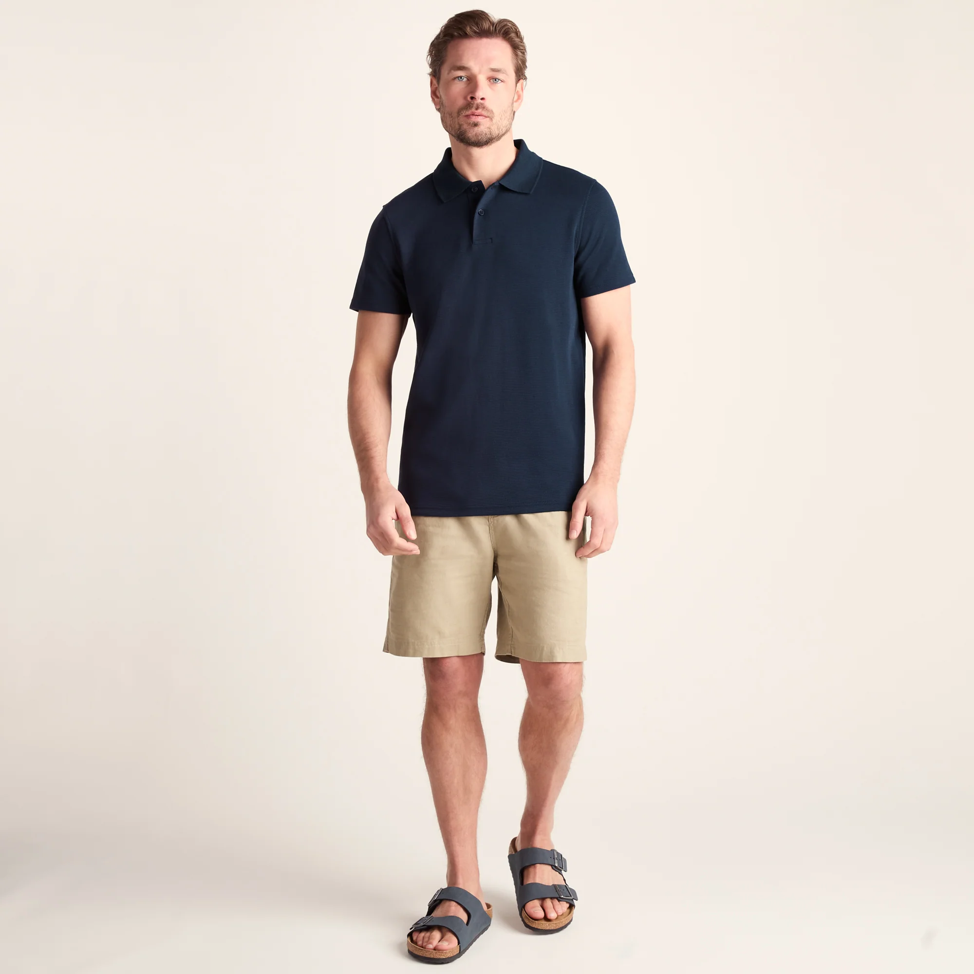 Zaden Mens Polo Shirt - Dark Indigo - Image 2