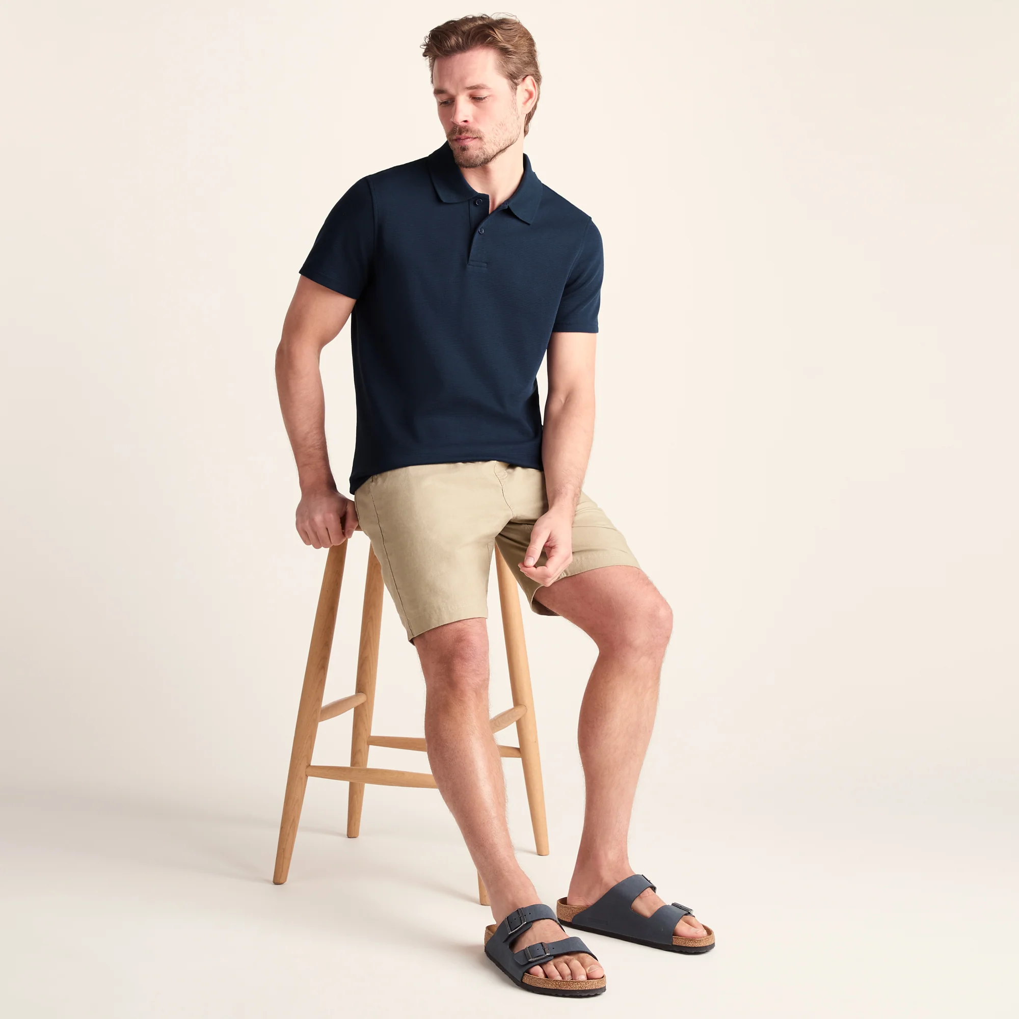 Zaden Mens Polo Shirt - Dark Indigo - Image 4
