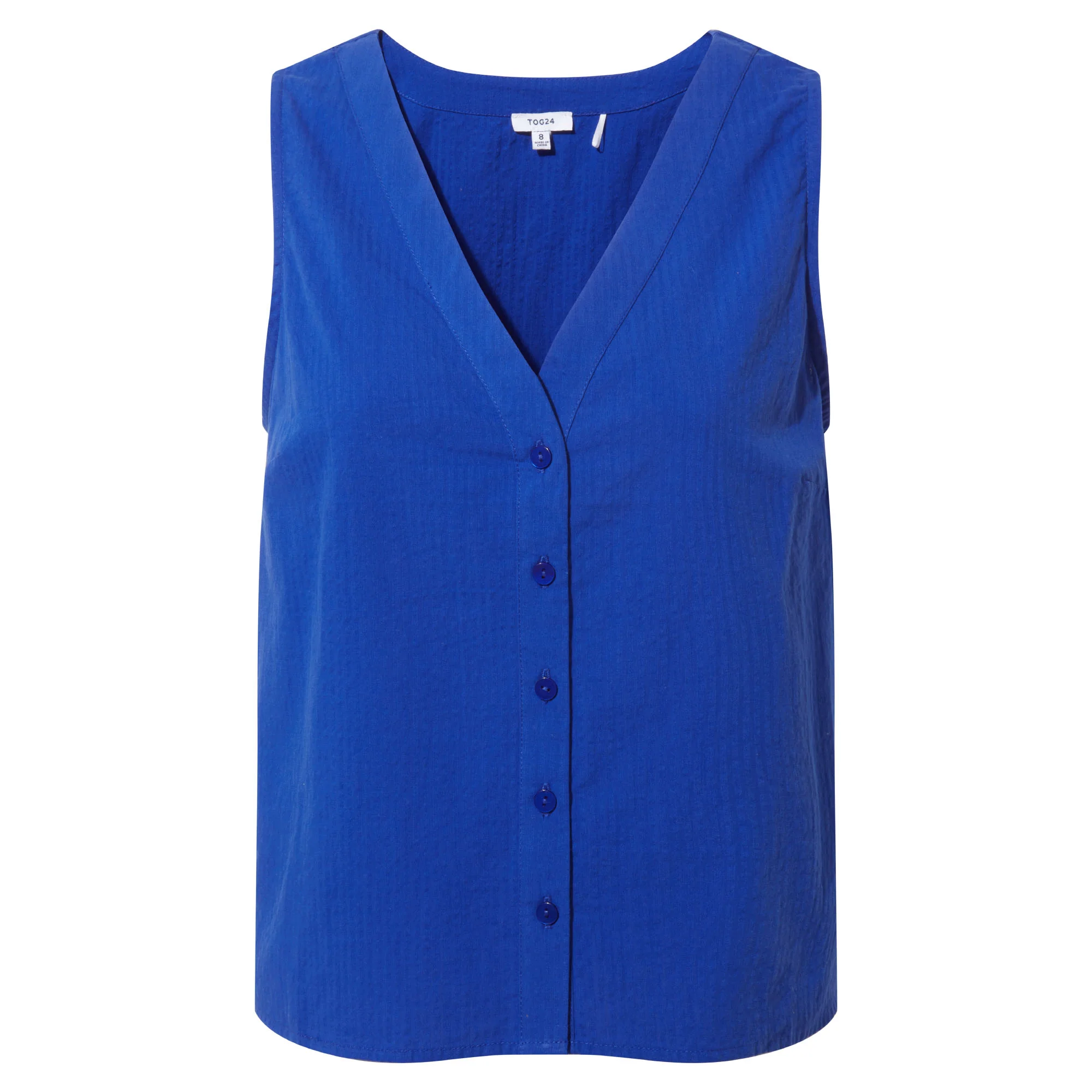Zuzanna Womens Supersoft Button Down Vest - Ultramarine Blue - Image 8